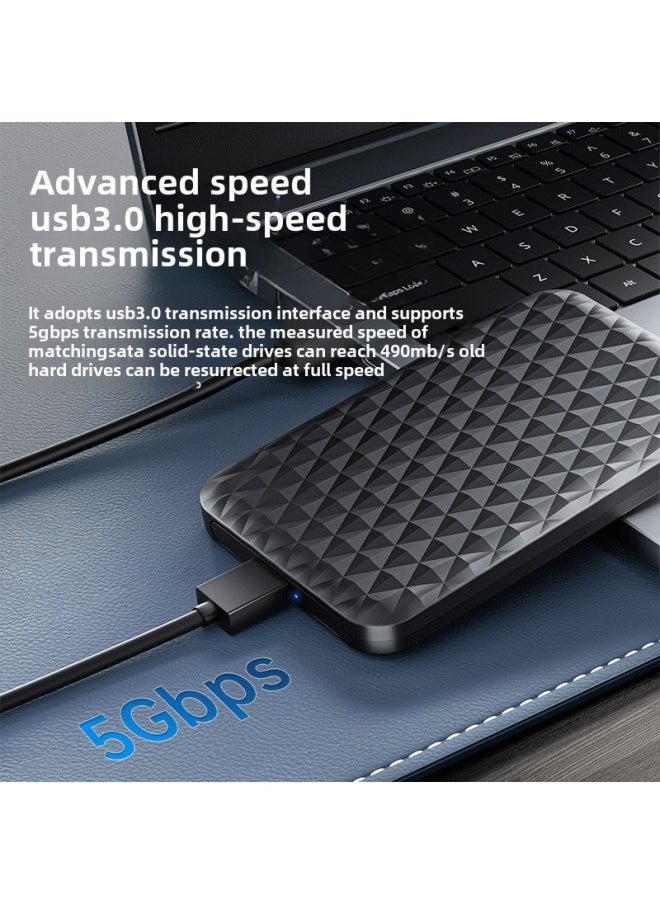 ماركة غير محددة ORICO ORICO صندوق القرص الصلب المحمول 2.5 بوصة USB Notebook ميكانيكي Sata الحالة الصلبة الخارجية Ssd القرص الصلب اللون: [USB3.0] أسود - 5 جيجابت في الثانية  - Image 3