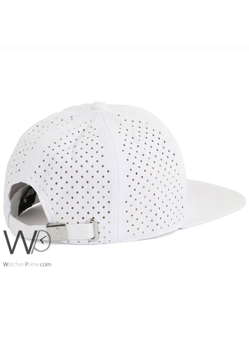 pumagolf Puma Snapback hip hop Cap White Color Cotton Hat For Men - Image 2