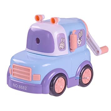 Crackles Cute Car Pencil Sharpener with Big Storage Capacity for Toddlers| School Stationery Gift for Kids- Assorted Colors., Pack of 1 - Image 1