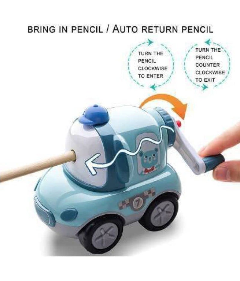 Crackles Cute Car Pencil Sharpener with Big Storage Capacity for Toddlers| School Stationery Gift for Kids- Assorted Colors., Pack of 1 - Image 3