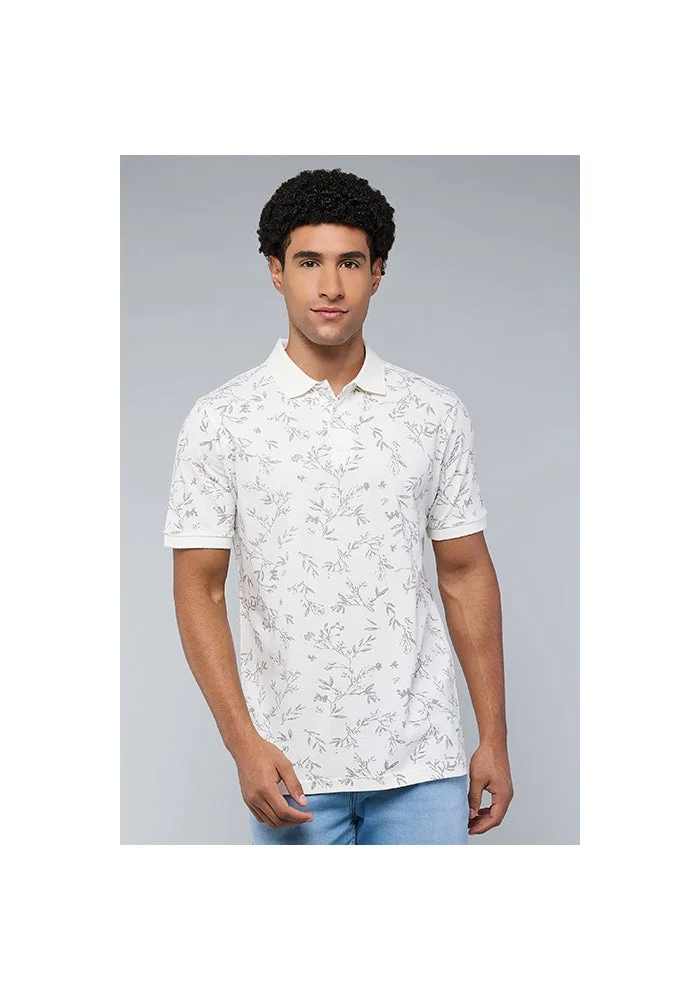 R&b Printed Polo T-Shirt with Short Sleeves