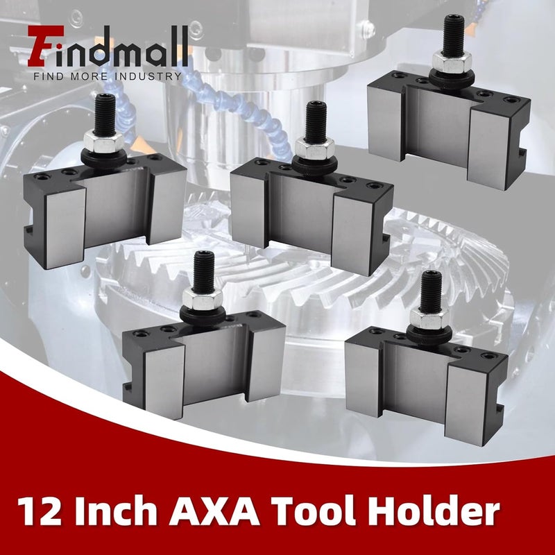findmall 5Pcs AXA 250-102 Tool Holder AXA 102 Quick Change Tool Post Holder Fit for Swing 12 Inch AXA Tool Holder - Image 3