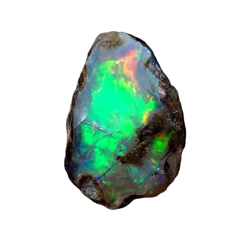 Tindi 09.30Cts. Jumbo Boulder Ethiopian Opal Natural Welo Fire Rough Specimen Gemstone Supply, Jewelry Making Gemstones, Loose Crystals, October Birthstone, Fire Play Opal, Handpicked Assorted - Image 1