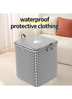 MLADEN 100L Large Storage Bags Waterproof Clothes Storage Bins Foldable Closet Organizers Storage Containers with Durable Handle/Zipper for Clothing  Blanket Comforters Bed Sheets Pillows and Toys(2PCS)  - Image 5