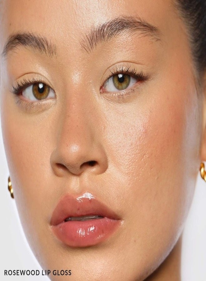 REFY Tinted Lip Gloss – Rosewood | Medium Warm Pink Shade, Hydrating Buildable Gloss, Sheer-to-Medium Coverage, High-Shine Finish, 13 mL / 0.44 fl oz - Image 3