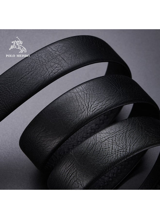 Polomeisdo Polo Meisdo Men's Leather Belt Men's Genuine Leather Automatic Buckle Belt Cowhide Fashion Belt Birthday Gift For Boyfriend Husband Father - Image 2