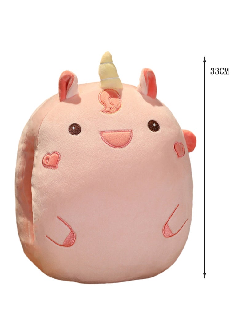 33 CM Cute Cartoon Unicorn Plush Toy Soft Stuffed Versatile Doll For Girls And Boys All Ages Gift - Image 2