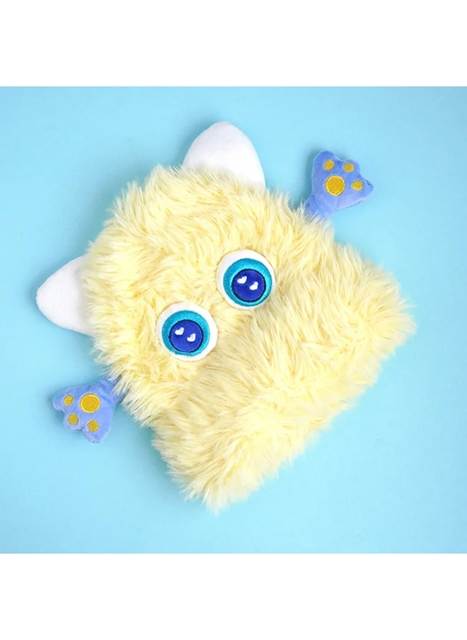 صندوق المفاجآت الصغيرة Yellow Furry Monster 3D Style Winter Cap/Beanie For Kids