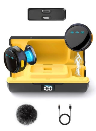 2 Pack Wireless Lavalier Microphone for iPhone iPad Android with Charge Case Mini Clip/Magnetic Microphones for Lightning/USB-C Video Recording Vlogging YouTube Interviews 100FT - pzsku/Z526D1BAB9C9BAAF6EFDBZ/45/1747037696/a95f4b56-d2a4-446a-a96b-97a5d5783b2c