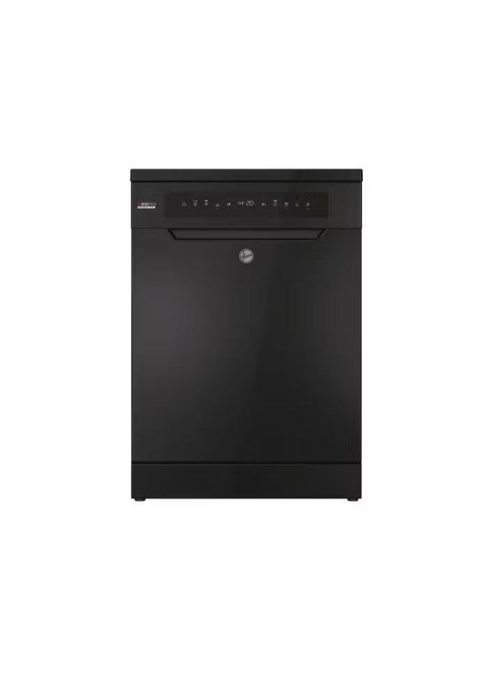 هوفر غسالة أطباق 15 فرد 60 سم انفرتر ديجيتال 8 برامج أسود HF5C7F1PB-EG - Image 1