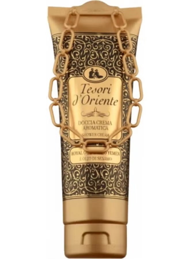 Tesori d'Oriente Aromatic Shower Cream Gel Royal Oud And Sesame Oil For Womens Moisturizing Body Wash For Women Travel Size Body Gel with Skincare Essentials 250ML - Image 2