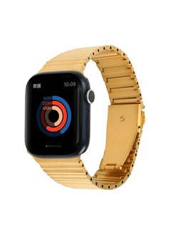 Replacement Strap Ocean Metal Replacement Watch Band For Apple Watch 38mm Gold