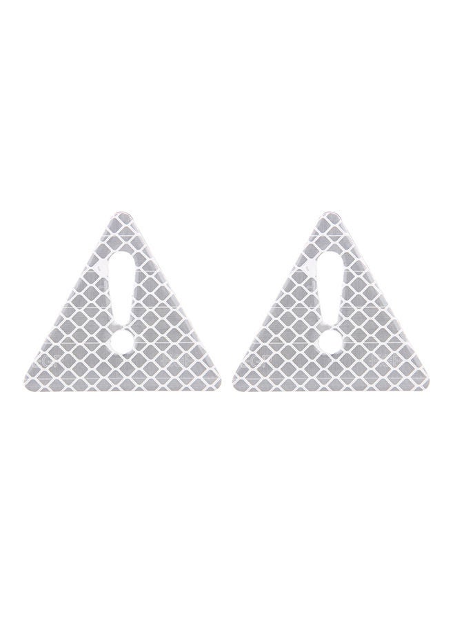 NIBEMINENT 2-Piece Car-Styling Triangle Carbon Fiber Warning Sticker