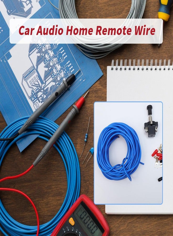 Sydien Sydien 18 Gauge 10M/33 Ft Car Audio Home Remote Wire with Connection Terminals&Push-Pull Switch for Car Audio Speaker Amplifier Remote Trailer Wiring - Image 5