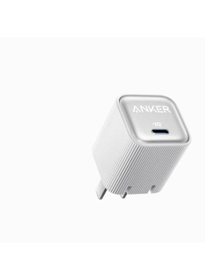 ANKER A2339 Nano Charger 35W GaN USB C PD Fast Charging Compact Adaptor IQ Smart Safe Travel Power Plug - White - Image 1