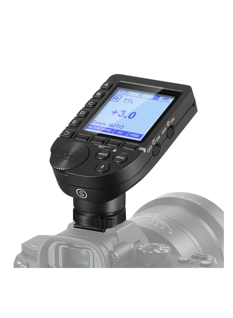 SOLARAE Wireless Flash Trigger QPRO-S TTL, Compatible with Sony 1/8000s HSS, Large LCD Screen Slanted Design 5 Group Buttons 9, Customizable Functions for Q4 Q3 Z2 Z1 Z760 NW760 S101-300W - Image 1