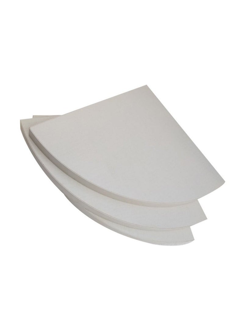 VITION Floating Corner Wall Shelf 3Pcs Triangle Bookshelf Home Decor 3 Tier Display Organizer 16cm White - Image 5