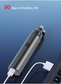 In Air Unisex Nose Hair Trimmer USB Charging Nostril Hair Removal with Spare Heads  - Image 4