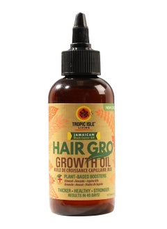 Tropic Isle Living Tropic Isle Living Hair Gro Growth Oil 4oz | Organic Jamaican Black Castor Oil with Almond, Avocado & Jojoba Oils | Promotes Hair Growth | Prevents Breakage, Hair Loss, Shedding  - Image 1