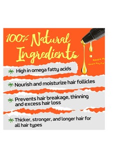 Tropic Isle Living Tropic Isle Living Hair Gro Growth Oil 4oz | Organic Jamaican Black Castor Oil with Almond, Avocado & Jojoba Oils | Promotes Hair Growth | Prevents Breakage, Hair Loss, Shedding  - Image 2