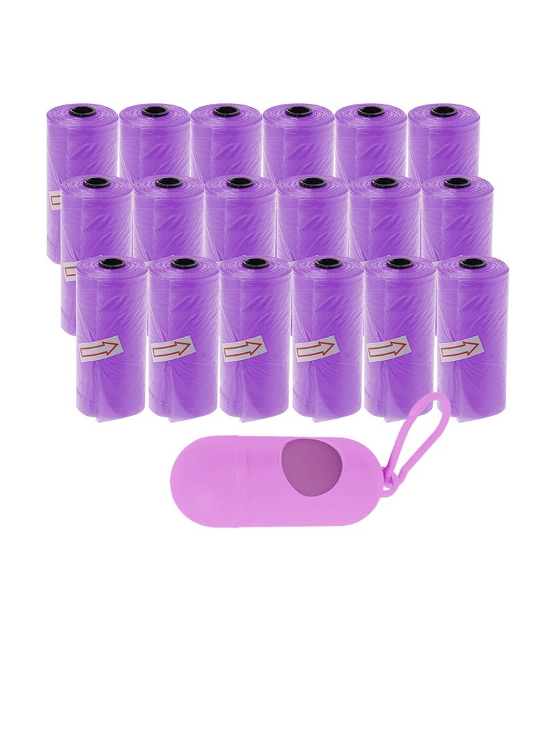 STAR BABiES Star Babies Disposable Scented BAG Pack of 18 (276 Bags) & Dispenser - Lavender  - Image 1