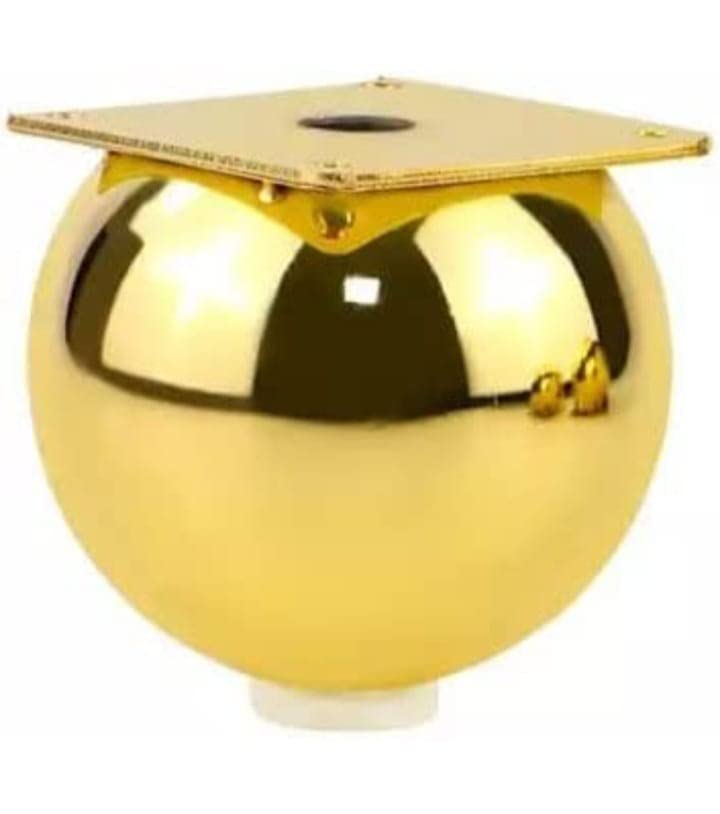 AAKASH DECOR Sofa Furniture Legs 3 Inches 8 Cms PVD Gold Ball Shape Furniture Legs Set of 4 - Image 1