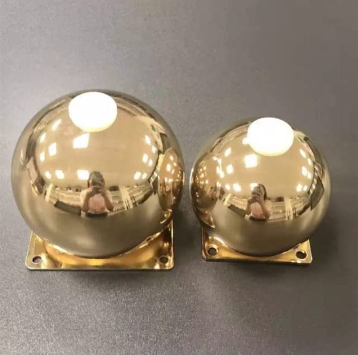 AAKASH DECOR Sofa Furniture Legs 3 Inches 8 Cms PVD Gold Ball Shape Furniture Legs Set of 4 - Image 5