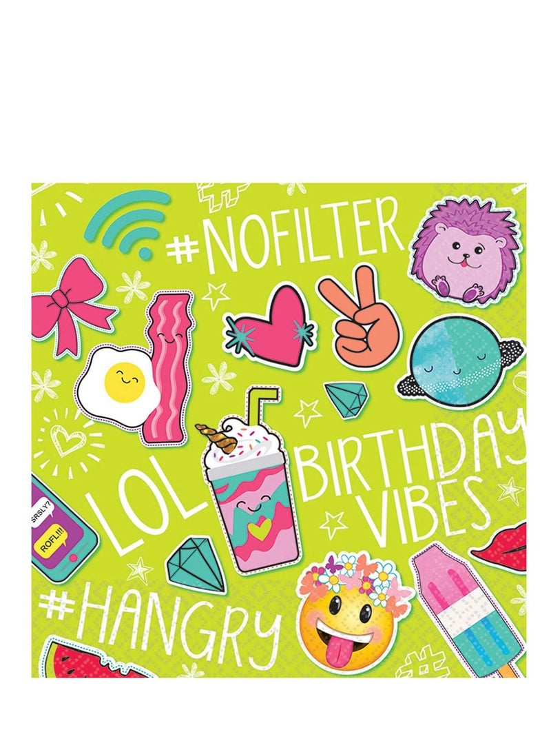 Amscan Selfie Premium Tableware Supplies, Includes Plates, Cups, Napkins, Tablecover, Cutlery and Banner for 8 Guests - Image 3