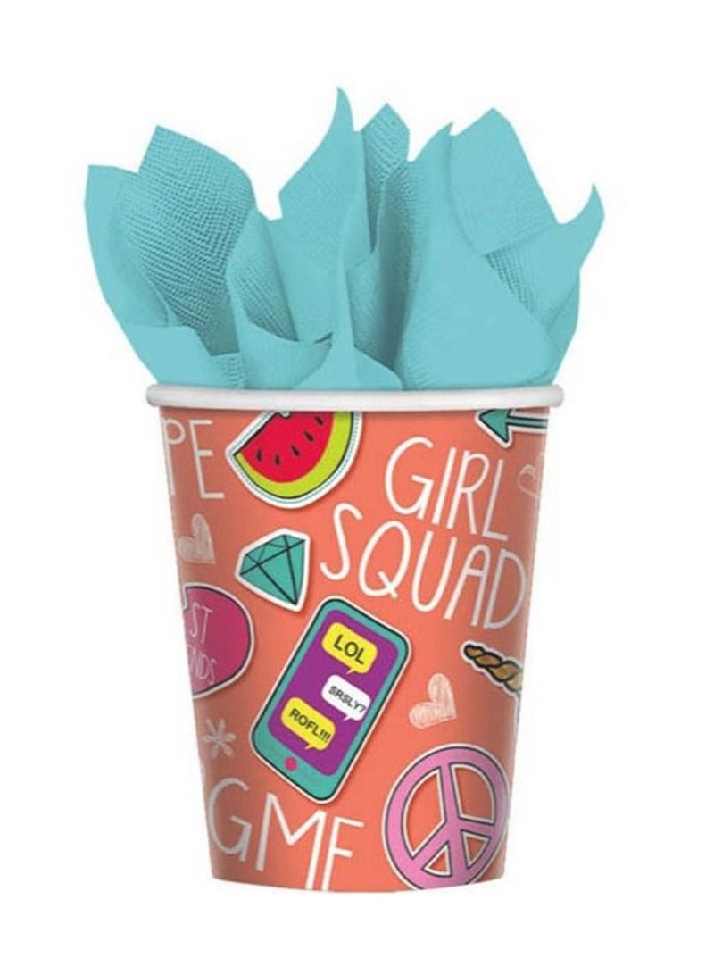 Amscan Selfie Premium Tableware Supplies, Includes Plates, Cups, Napkins, Tablecover, Cutlery and Banner for 8 Guests - Image 4