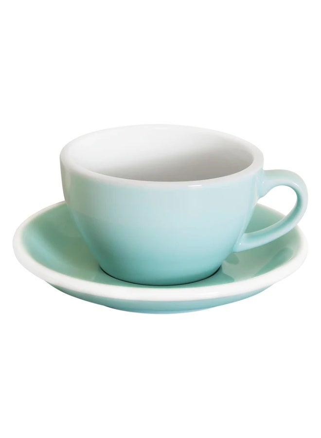 Loveramics Egg 250ml Porcelain Cappuccino Cup And Saucer River Blue