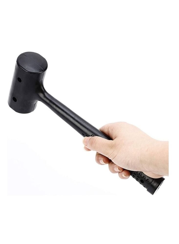 Black Rubber Mallet Hammer – Heavy Duty Non-Marring Tool for DIY & Construction - Image 1