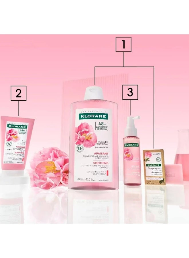 Klorane Soothing u0026 Anti-Irritating Shampoo with Peony 400ml - Image 2