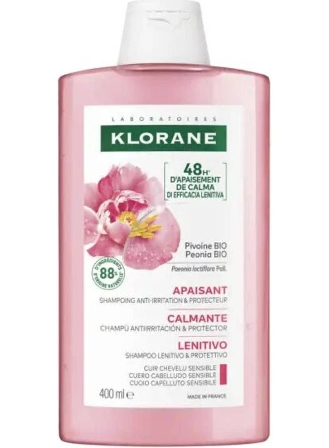 Klorane Soothing u0026 Anti-Irritating Shampoo with Peony 400ml - Image 1