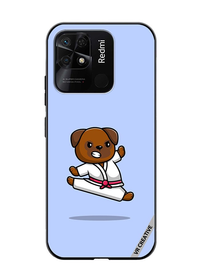 VR CREATIVE Protective Case Cover For Xiaomi Redmi 10C Karate Dog Design Multicolour - Image 1