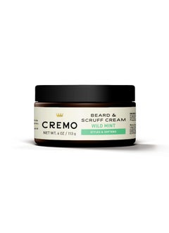 cremo Cremo Beard & Scruff Cream, Wild Mint, 4 Ounce (Pack of 1) - Soothe Beard Itch, Condition and Offer Light-Hold Styling for Stubble and Scruff (Product Packaging May Vary)  - Image 3