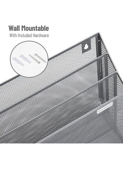 Wafist3 Sil Mesh File Holder 3 Tier Vertical Mount Hanging Office Wall Folder Organization Silver 3 Comp - pzsku/Z526DE8FD78AF5F6E4B34Z/45/_/1740917252/b7d4e73c-4c6c-49f1-84fb-21b06e1b963b