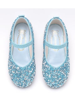 Generic Girls leather shoes soft sole crystal shoes little girl princess shoes performance stage shoes  - Image 4