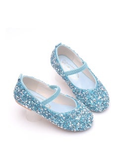 Generic Girls leather shoes soft sole crystal shoes little girl princess shoes performance stage shoes  - Image 3