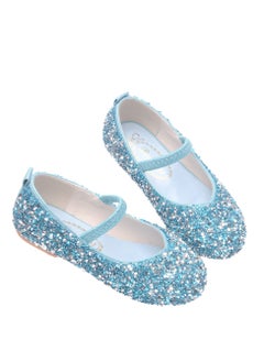 Generic Girls leather shoes soft sole crystal shoes little girl princess shoes performance stage shoes  - Image 1
