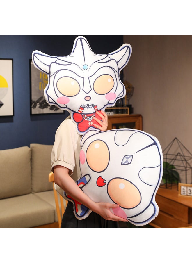 Cartoon Cute Ultraman Q Version Doll Doll Pillow Cushion Children's Birthday Gift Sofa Pillow Cushion-Color:Litga-Height:40*30 - Image 3