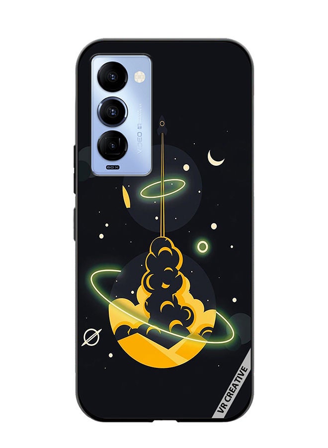 VR CREATIVE Protective Case Cover For Tecno Camon 18/18 P Galaxy Design Multicolour - Image 1