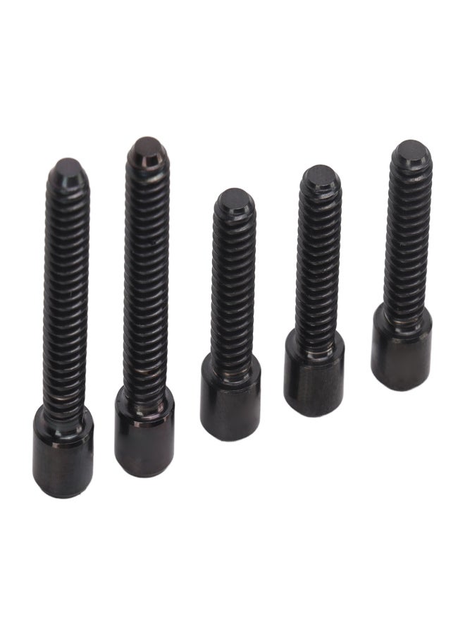 RISK 5Pcs Derailleur Screws M4 3Pcs 13.5 2Pcs 20mm Titanium Alloy Rustproof Easy Installation Cage Screws for Mountain Bike Black - Image 2