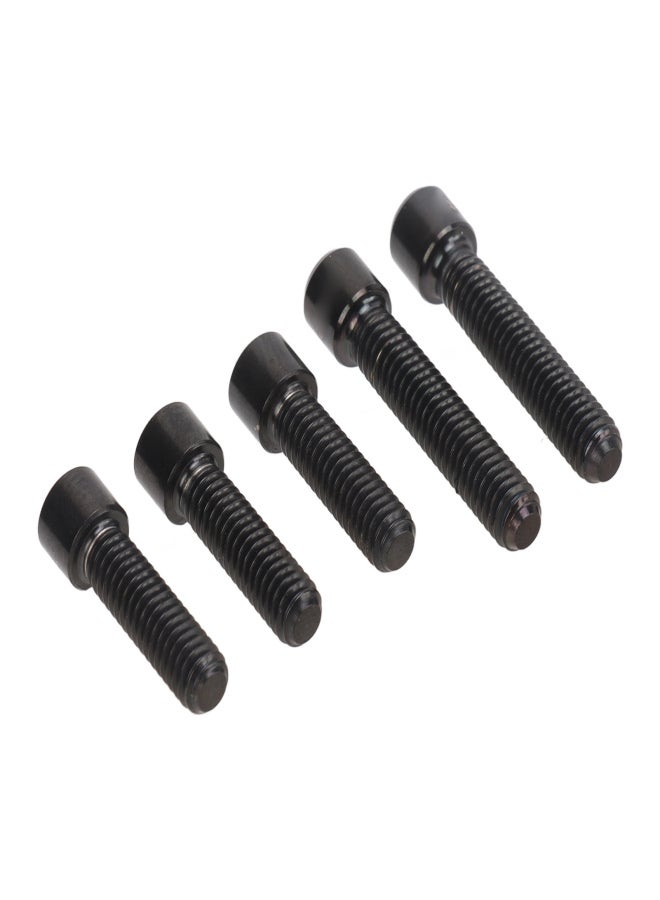 RISK 5Pcs Derailleur Screws M4 3Pcs 13.5 2Pcs 20mm Titanium Alloy Rustproof Easy Installation Cage Screws for Mountain Bike Black - Image 5