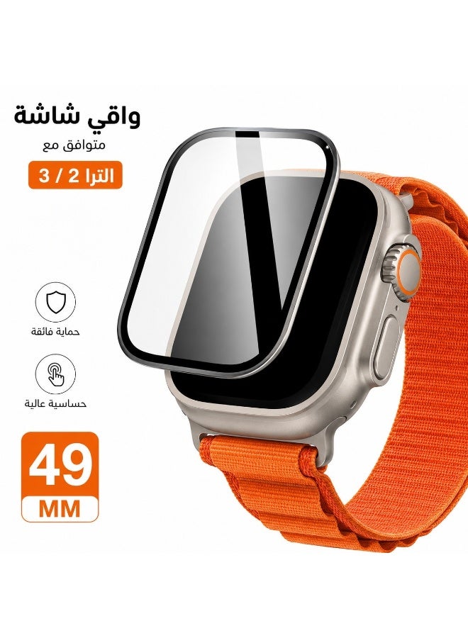 S-TOP Screen Protector for Apple Watch Ultra 2 / 3 (49mm) – Scratch-Resistant, Shock-Resistant, High-Clarity Tempered Ceramic | Reinforced Nano-Protection (Scratch & Shatter Resistant) Anti-Scratch Design - Image 1
