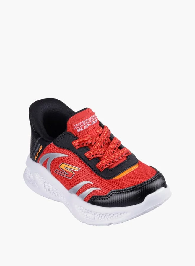 SKECHERS Boys' Logo Detail Light-Up Sneakers - METEORLIGHTS