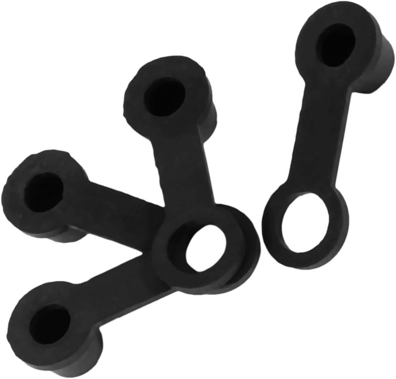Brake Bleeder, Brake Bleeder Screw Black Rubber Brake Bleed Nipple Grease Dust Cover 8Mm Motorcycle Motorbike 4Pcs, Zerk Fitting Fits Most 8Mm Bleed Screw Applications On Cars And Motorcycles - Image 2
