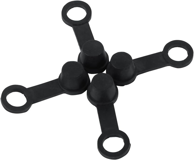 Brake Bleeder, Brake Bleeder Screw Black Rubber Brake Bleed Nipple Grease Dust Cover 8Mm Motorcycle Motorbike 4Pcs, Zerk Fitting Fits Most 8Mm Bleed Screw Applications On Cars And Motorcycles - Image 4