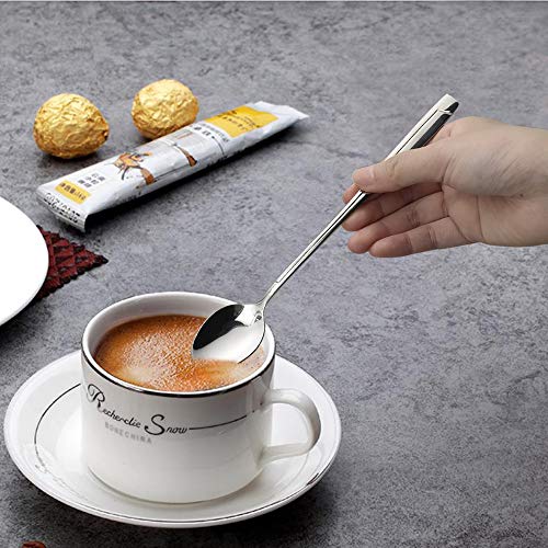 Cand Stainless Steel Ice Tea Spoons, Long Handle Ice Cream Spoon(Set of 16) - Image 3