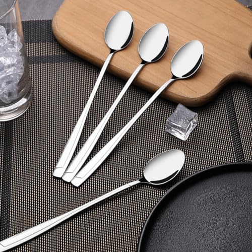 Cand Stainless Steel Ice Tea Spoons, Long Handle Ice Cream Spoon(Set of 16) - Image 5