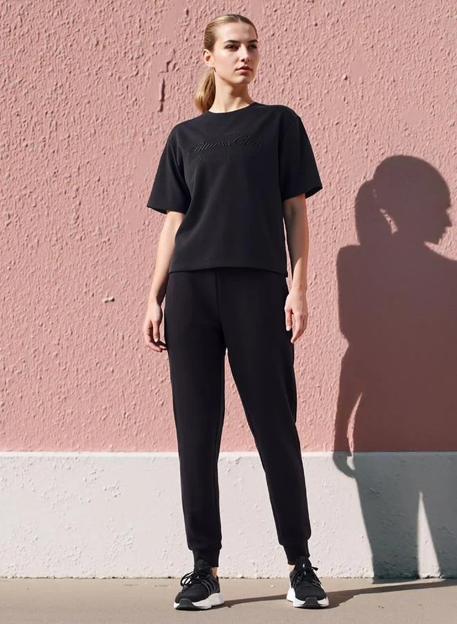 ADOT by Splash Typographic Embroidered T-shirt